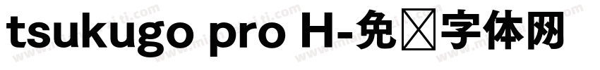 tsukugo pro H字体转换